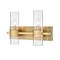 Z-Lite Lawson 2 Light Vanity, Rubbed Brass & Clear 343-2V-RB - alternate 1